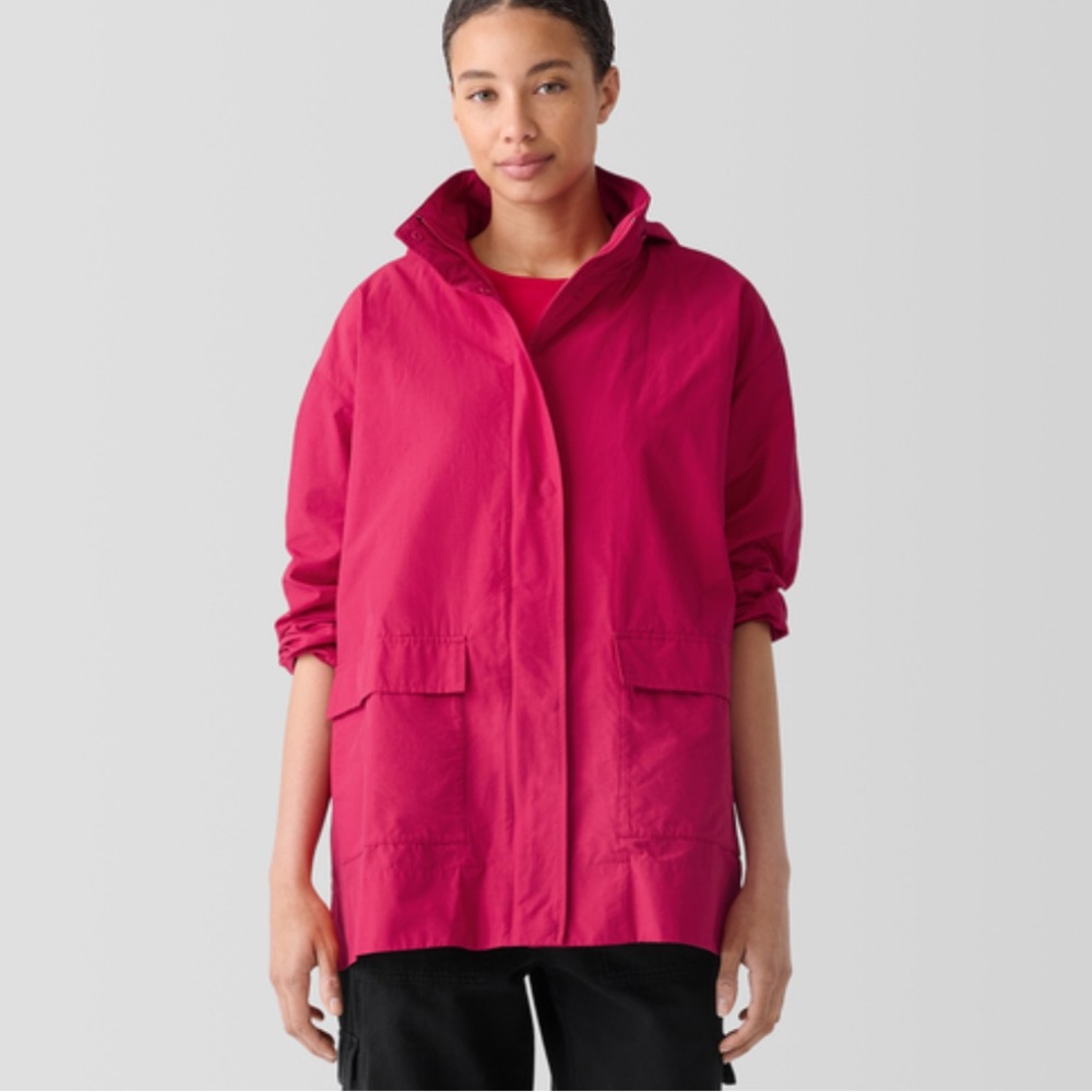 Eileen Fisher Women's Dark Pink Windbreaker Jacket Size 2X